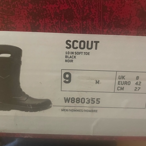 New!WOLVERINE SCOUT MEN’S SZ . 8 & 9 BOOTS, BLACK #W880355. - Picture 3 of 5